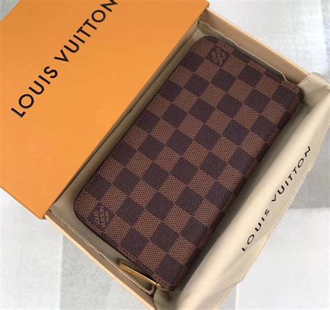 louis vuitton zippy wallet damier fake|Louis Vuitton wallet checkered.